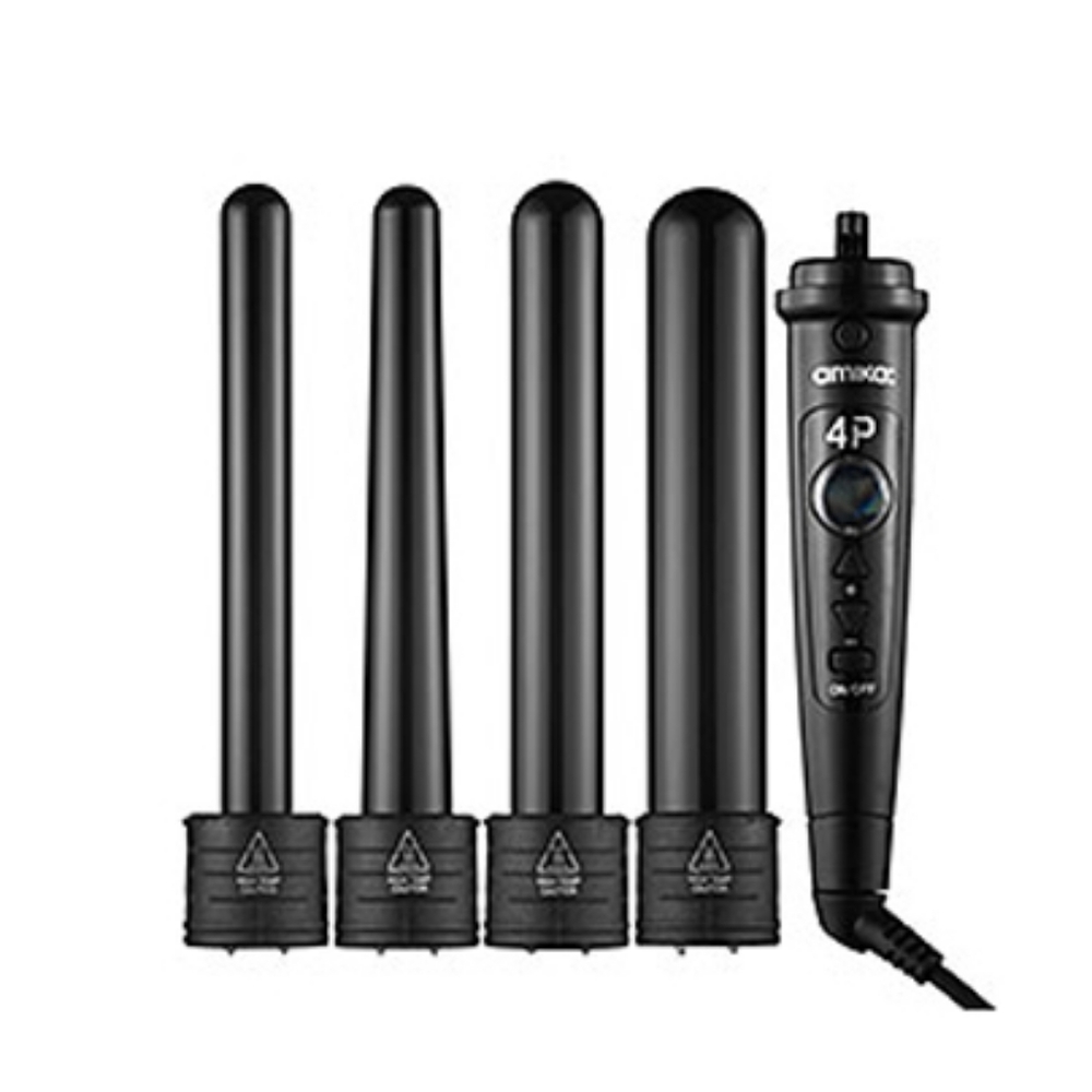 Amika 4p curling wand  interchangeable set curler